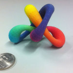 A color 3D print model made by Make Mode.